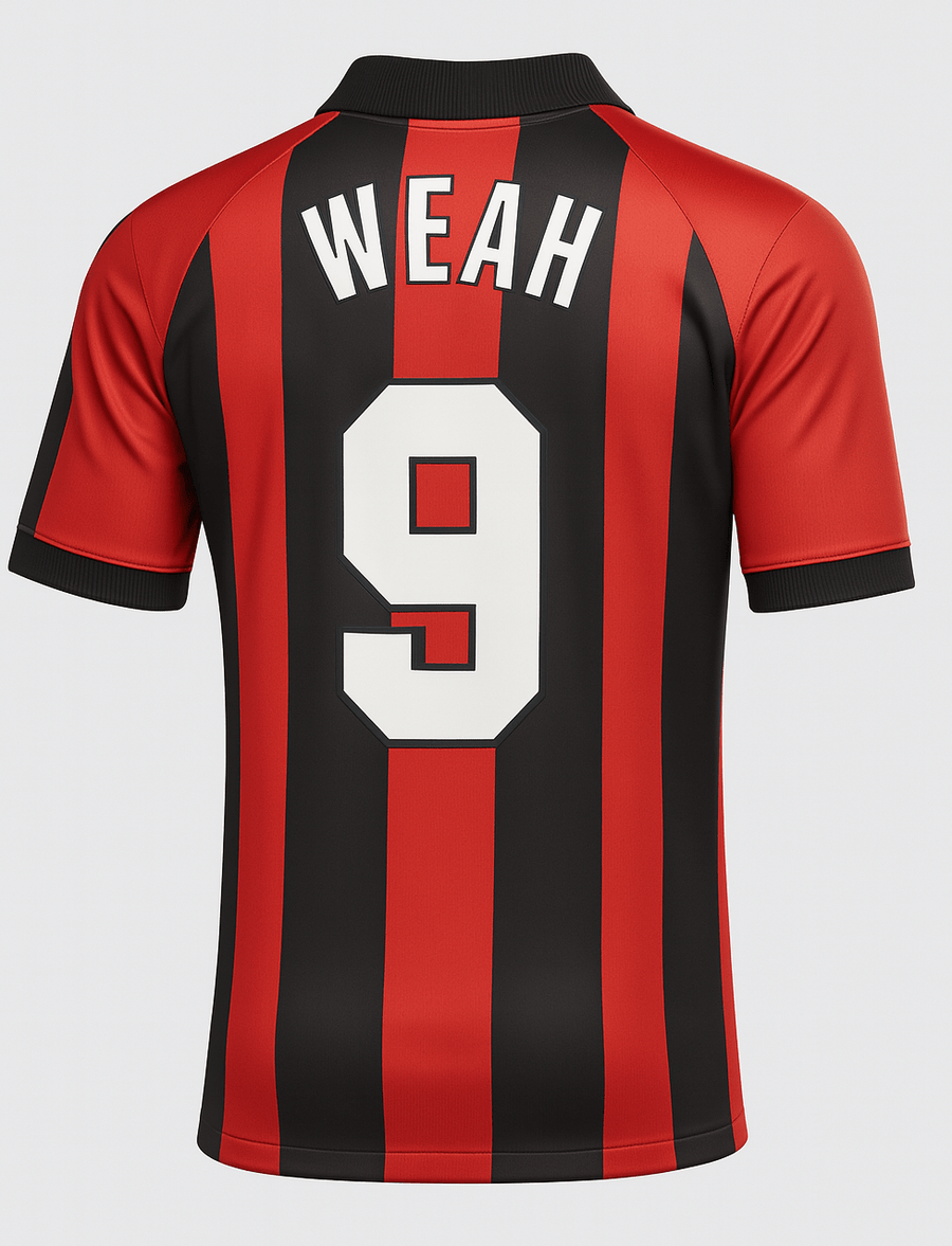 1998–00 AC Milan Home Weah #9 (Feels Like New) - Size M - image 1