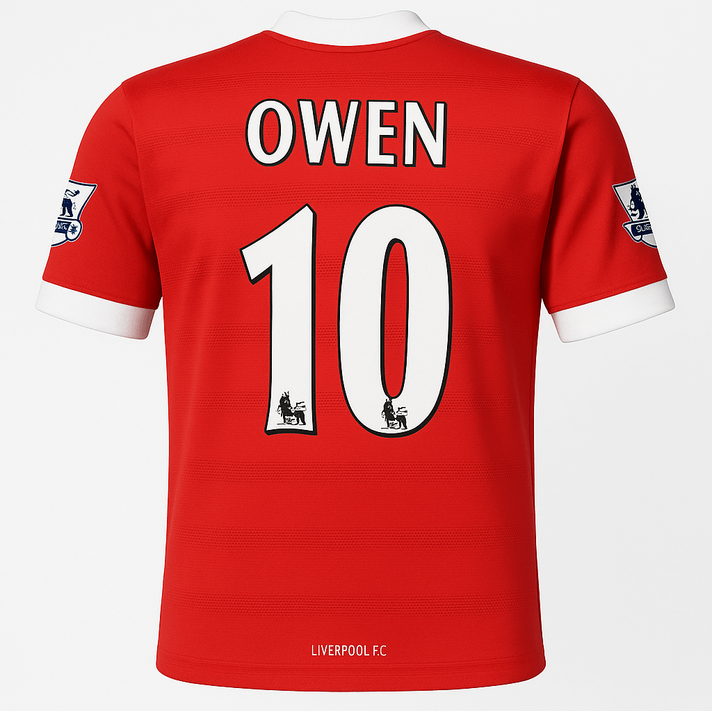 1998–00 Liverpool Home Owen #10 (Feels Like New) - Size L