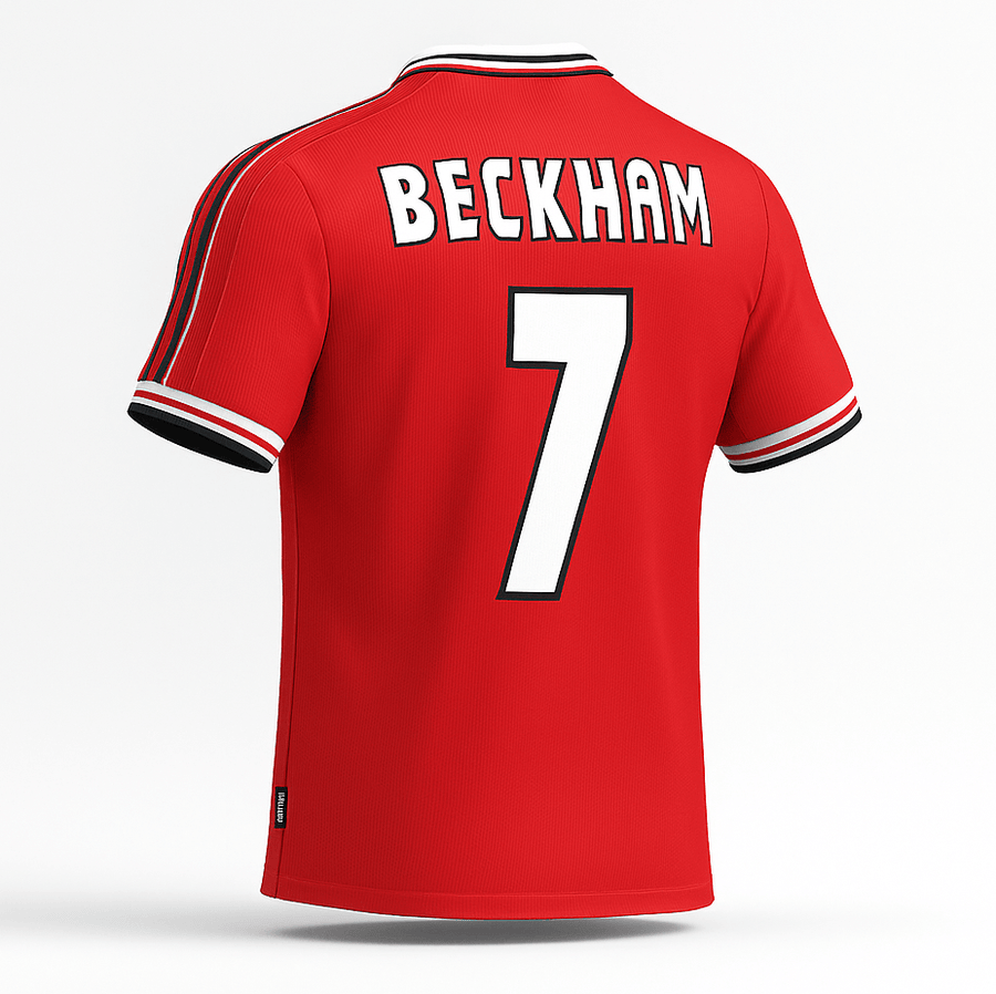 1998–00 Manchester United Home Beckham #7 (Feels Like New) - Size M - image 1