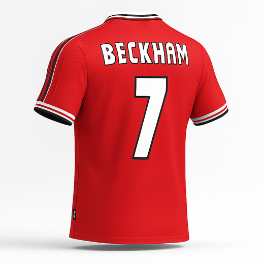 1998–00 Manchester United Home Beckham #7 (Feels Like New) - Size S