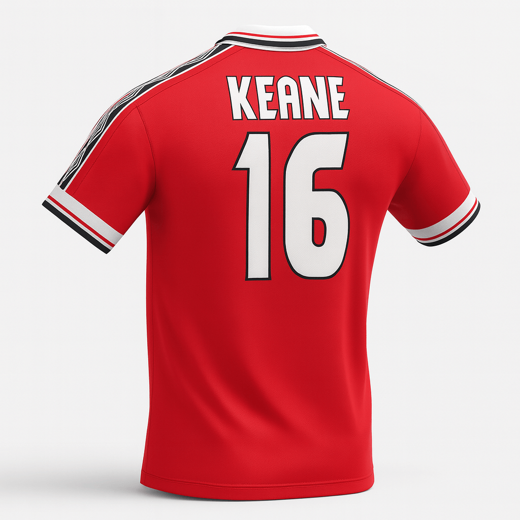 1998–00 Manchester United Home Keane #16 (Feels Like New) - Size M