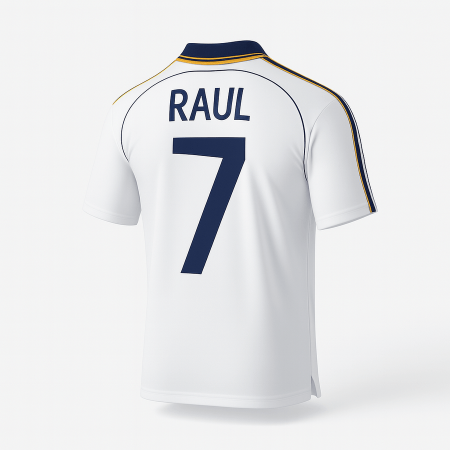 1998–00 Real Madrid Home Raul #7 (Feels Like New) - Size XL - image 1