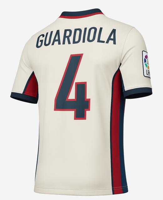 1998–01 Barcelona Away Guardiola #4 (Feels Like New) - Size L