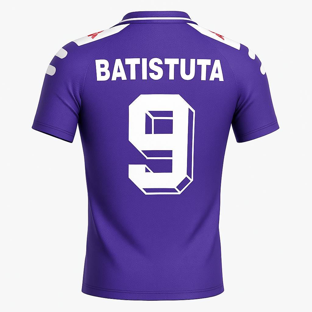 1998–99 Fiorentina Home Batistuta #9 (Feels Like New) - Size XS