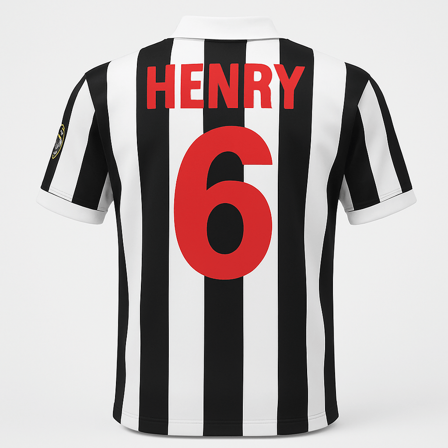 1998–99 Juventus Home Henry #6 (Feels Like New) - Size XXL - image 1