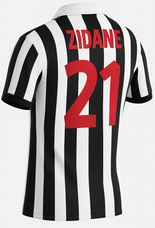 1998–99 Juventus Home Zidane #21 (Feels Like New) - Size M
