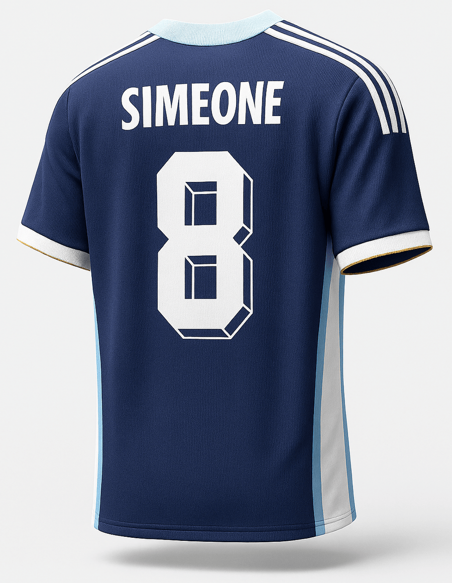 1998 Argentina Away Simeone #8 (Feels Like New) - Size XS - image 1