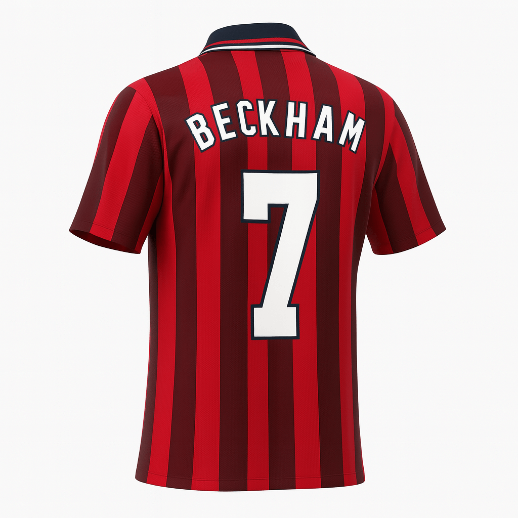 1998 England Away Shirt Beckham #7 (Feels Like New) - Size XL