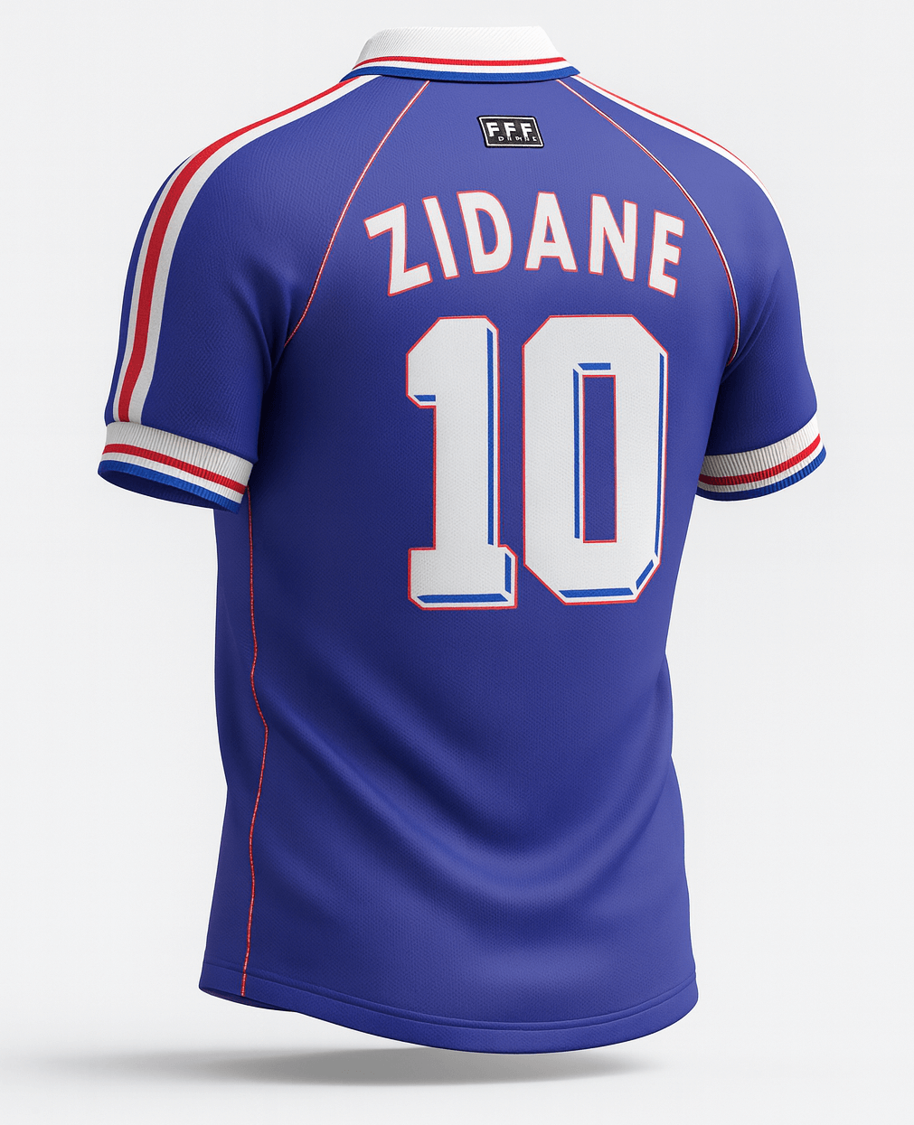 1998 France Home Zidane #10 (Feels Like New) - Size L