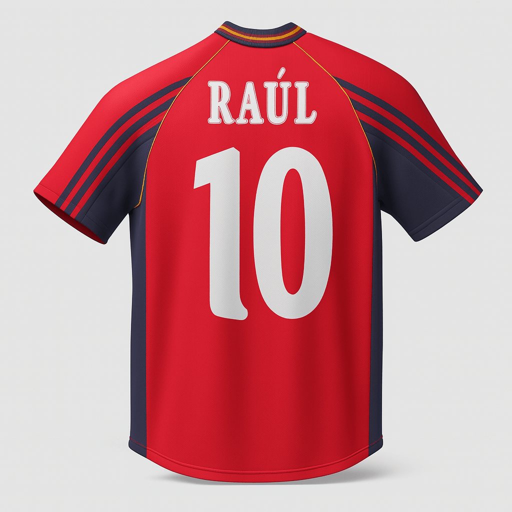 1998 Spain Home Raul #10 (Feels Like New) - Size XS