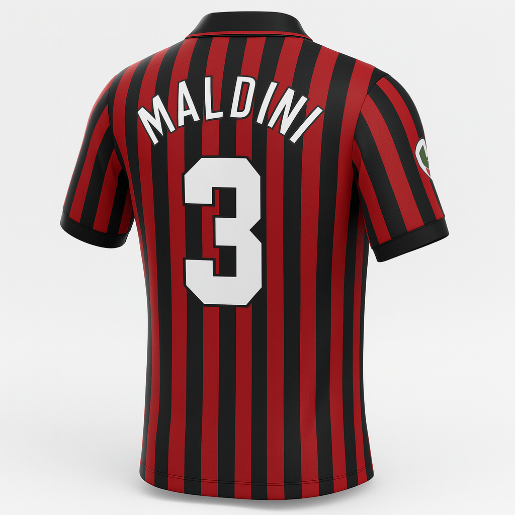 1999–00 AC Milan Home Maldini #3 (Feels Like New) - Size S