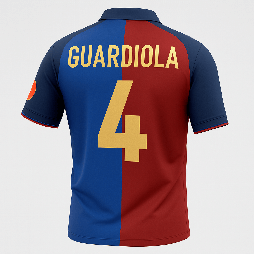 1999–00 Barcelona Home Guardiola #4 (Feels Like New) - Size XS