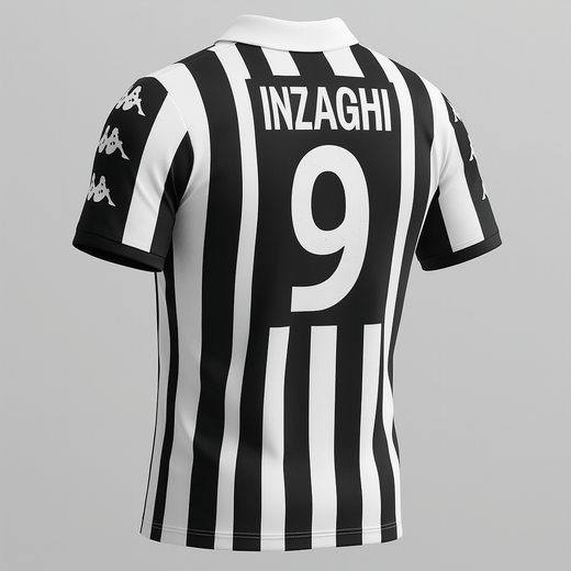 1999–00 Juventus Home Inzaghi #9 (Feels Like New) - Size XXL