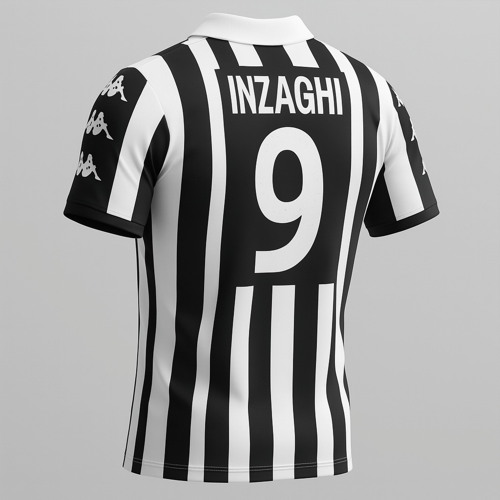 1999–00 Juventus Home Inzaghi #9 (Feels Like New) - Size XL