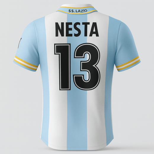1999–00 Lazio Home Nesta #13 (Feels Like New) - Size S