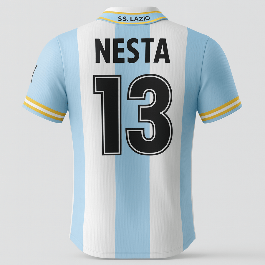 1999–00 Lazio Home Nesta #13 (Feels Like New) - Size S - image 1