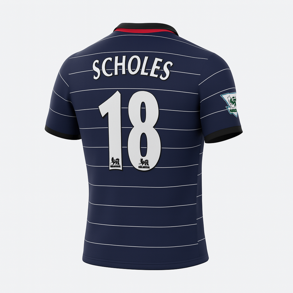 1999–00 Manchester United Away Scholes #18 (Feels Like New) - Size XL