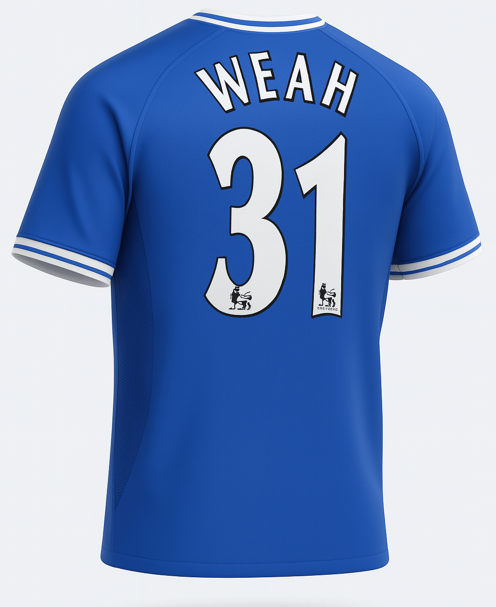 1999–01 Chelsea Home Weah #31 (Feels Like New) - Size XS