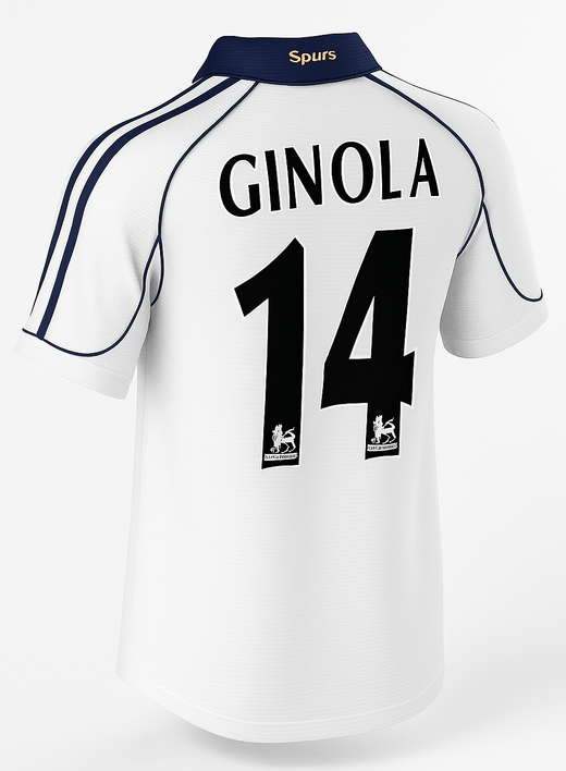1999–01 Tottenham Home Ginola #14 (Feels Like New) - Size XS