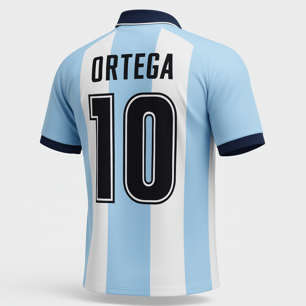 2000–01 Argentina Home Ortega #10 (Feels Like New) - Size XXL