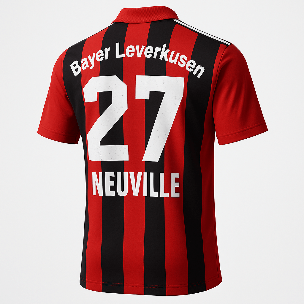 2000–01 Bayer 04 Leverkusen Home Neuville #27 (Feels Like New) - Size XS