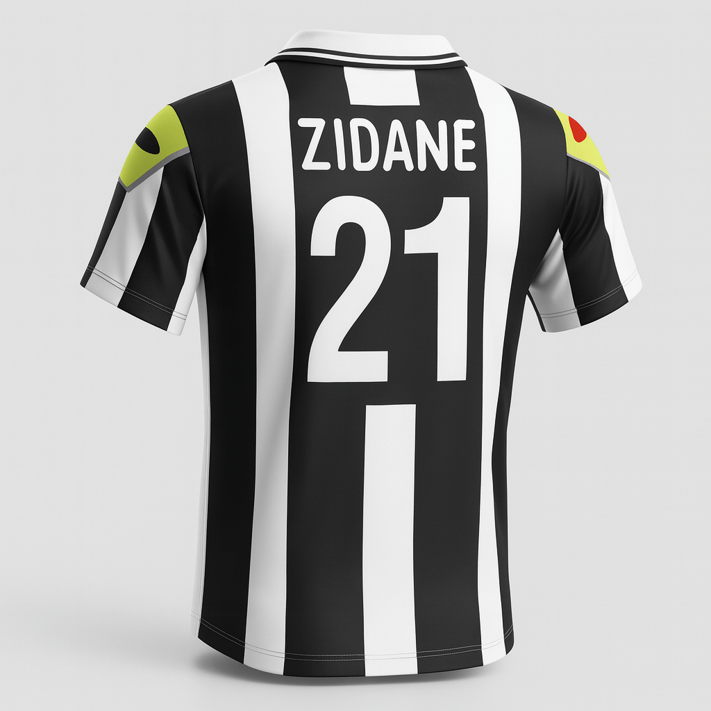 2000–01 Juventus Home Zidane #21 (Feels Like New) - Size L