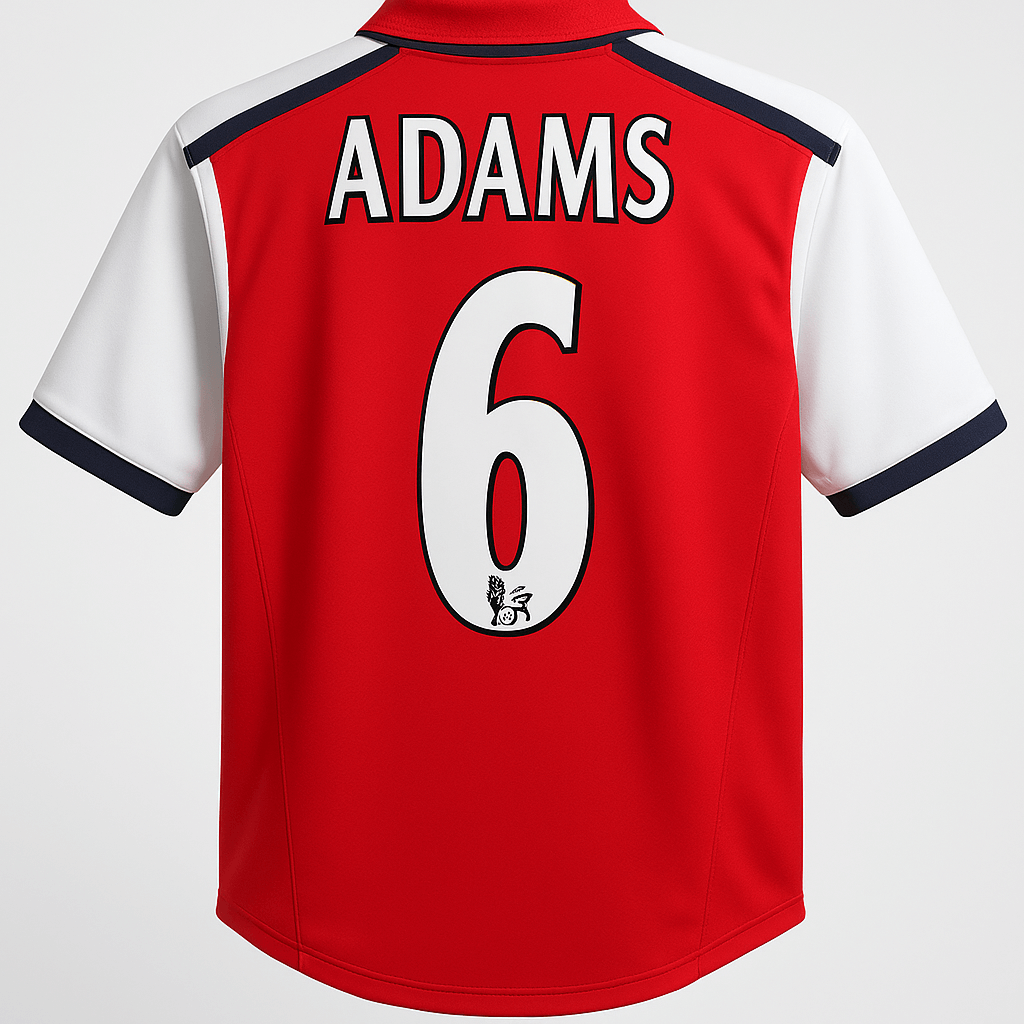 2000–02 Arsenal Home Adams #6 (Feels Like New) - Size XS