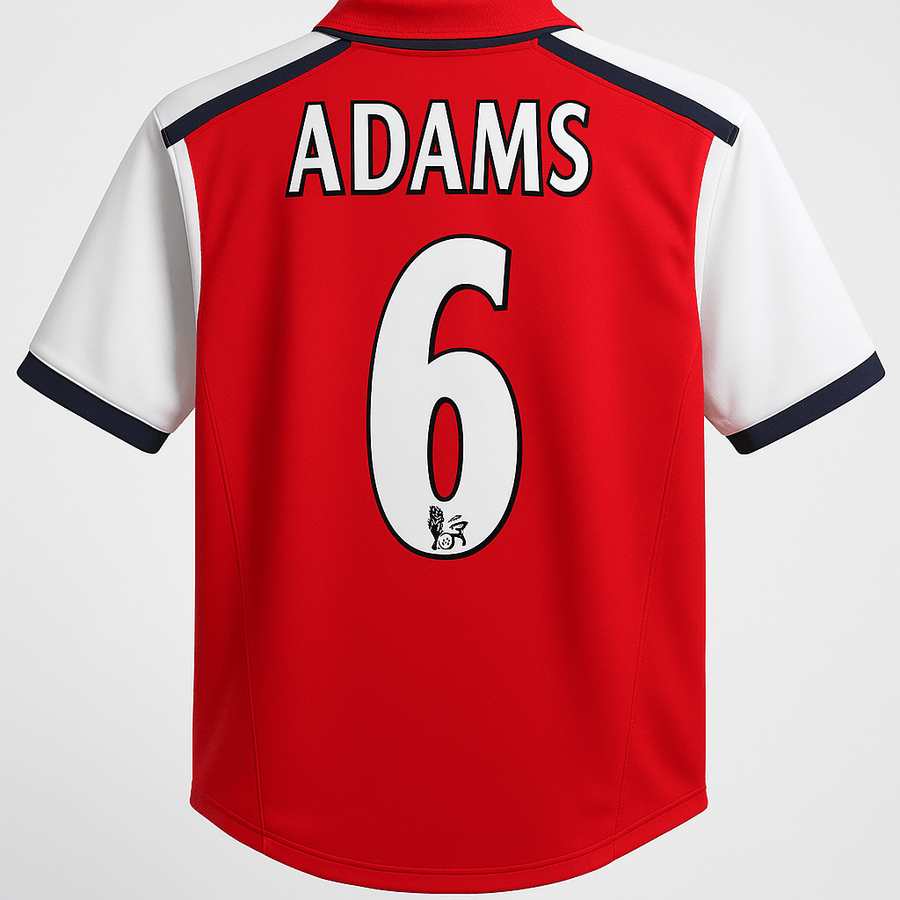 2000–02 Arsenal Home Adams #6 (Feels Like New) - Size L - image 1
