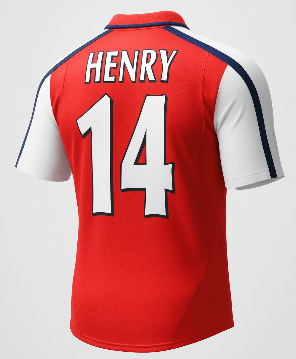 2000–02 Arsenal Home Henry #14 (Feels Like New) - Size XL