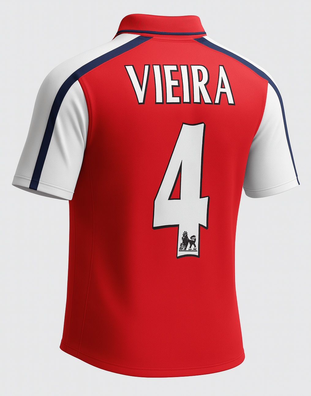 2000–02 Arsenal Home Vieira #4 (Feels Like New) - Size S