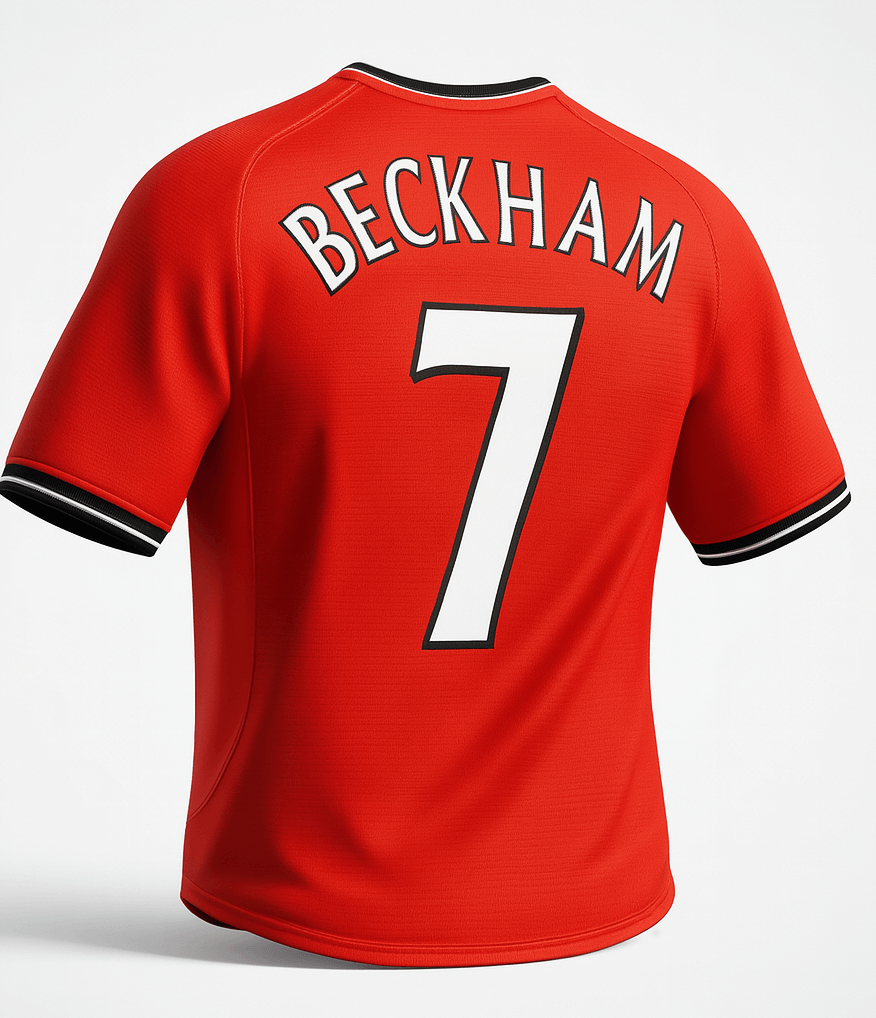 2000–02 Manchester United Home Shirt Beckham #7 (Feels Like New) - Size XS