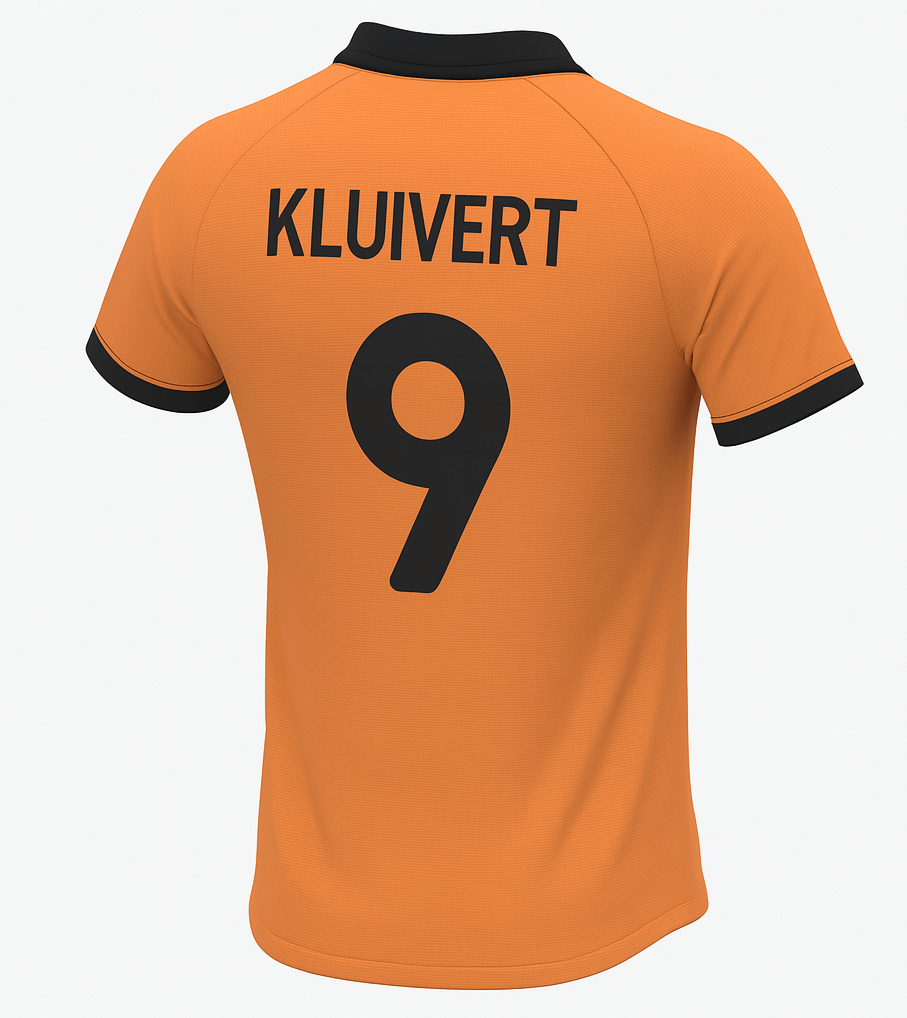 2000 Netherlands Home Kluivert #9 (Feels Like New) - Size M