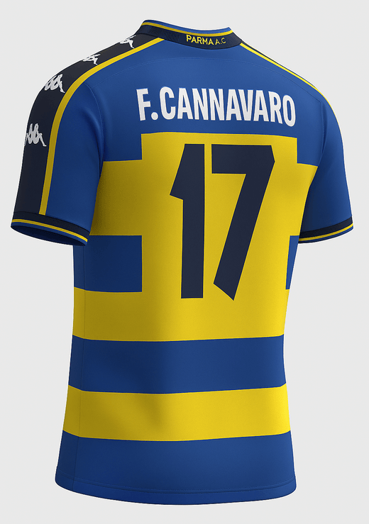 2001–02 Parma Home F. Cannavaro #17 (Feels Like New) - Size S