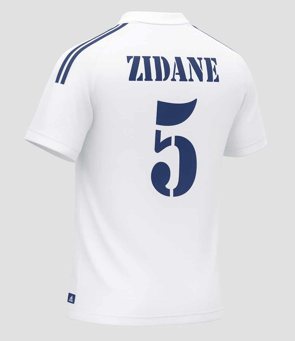 2001–02 Real Madrid Home Zidane #5 (Feels Like New) - Size S