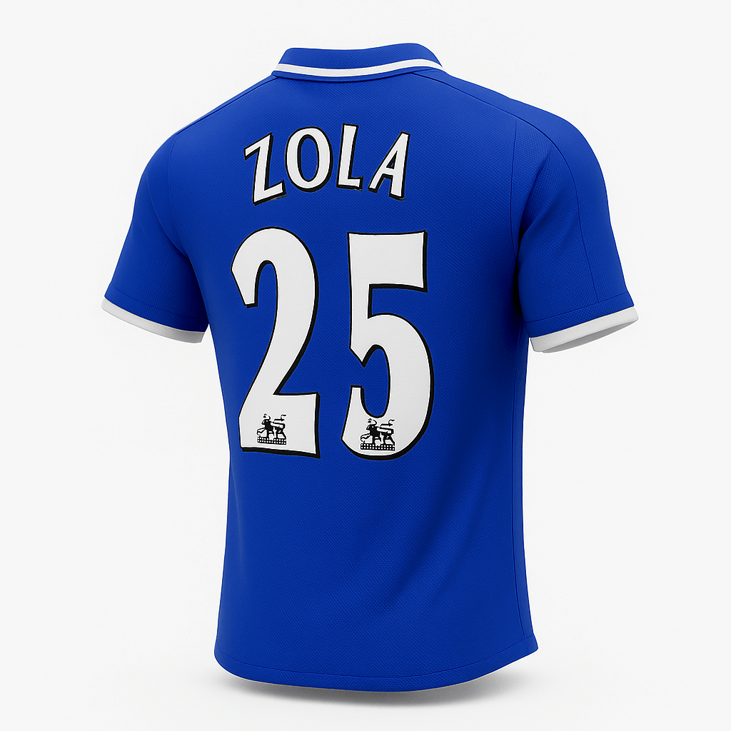 2001–03 Chelsea Home Zola #25 (Feels Like New) - Size XL
