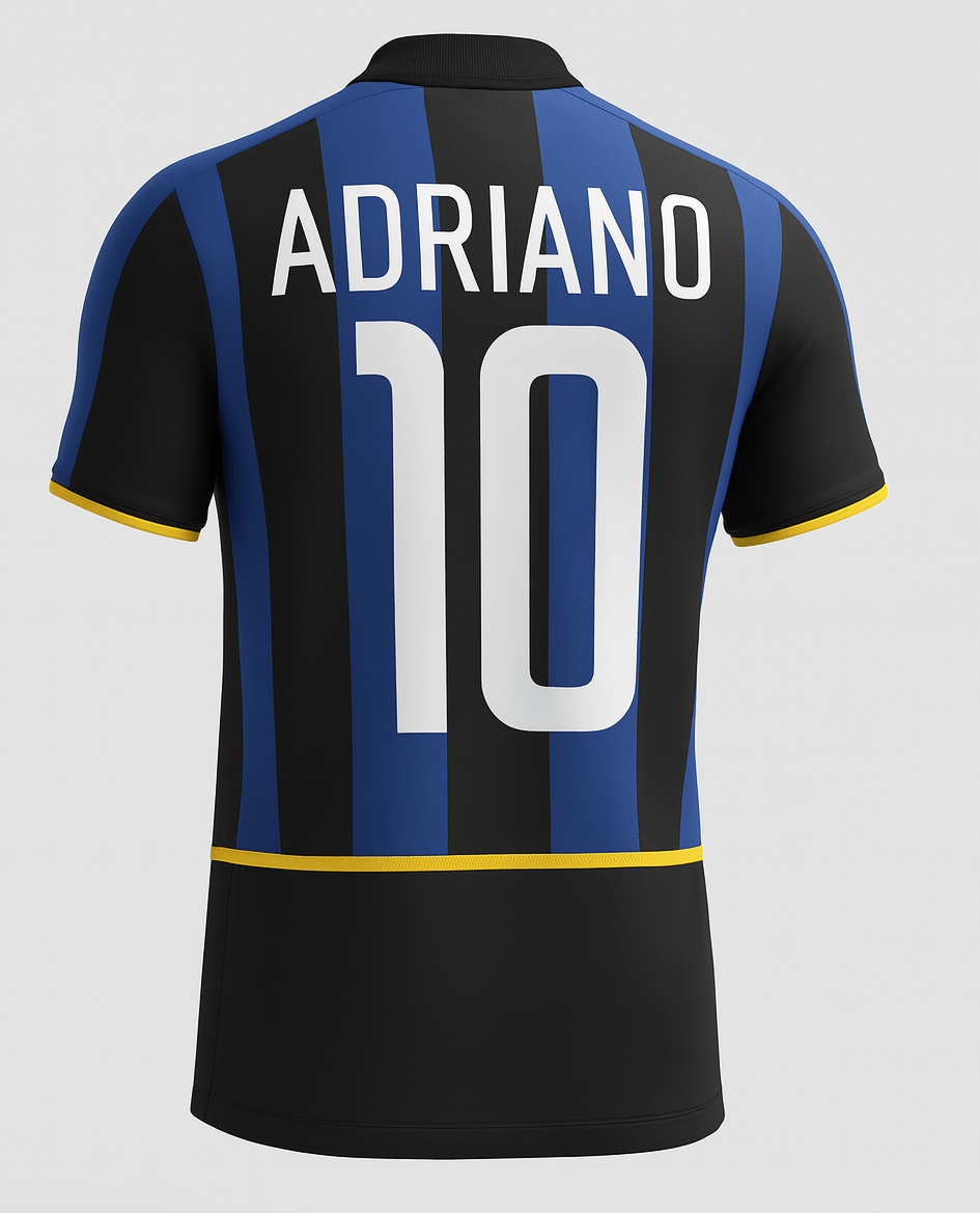 2002–03 Inter Milan Home Adriano #10 (Feels Like New) - Size M