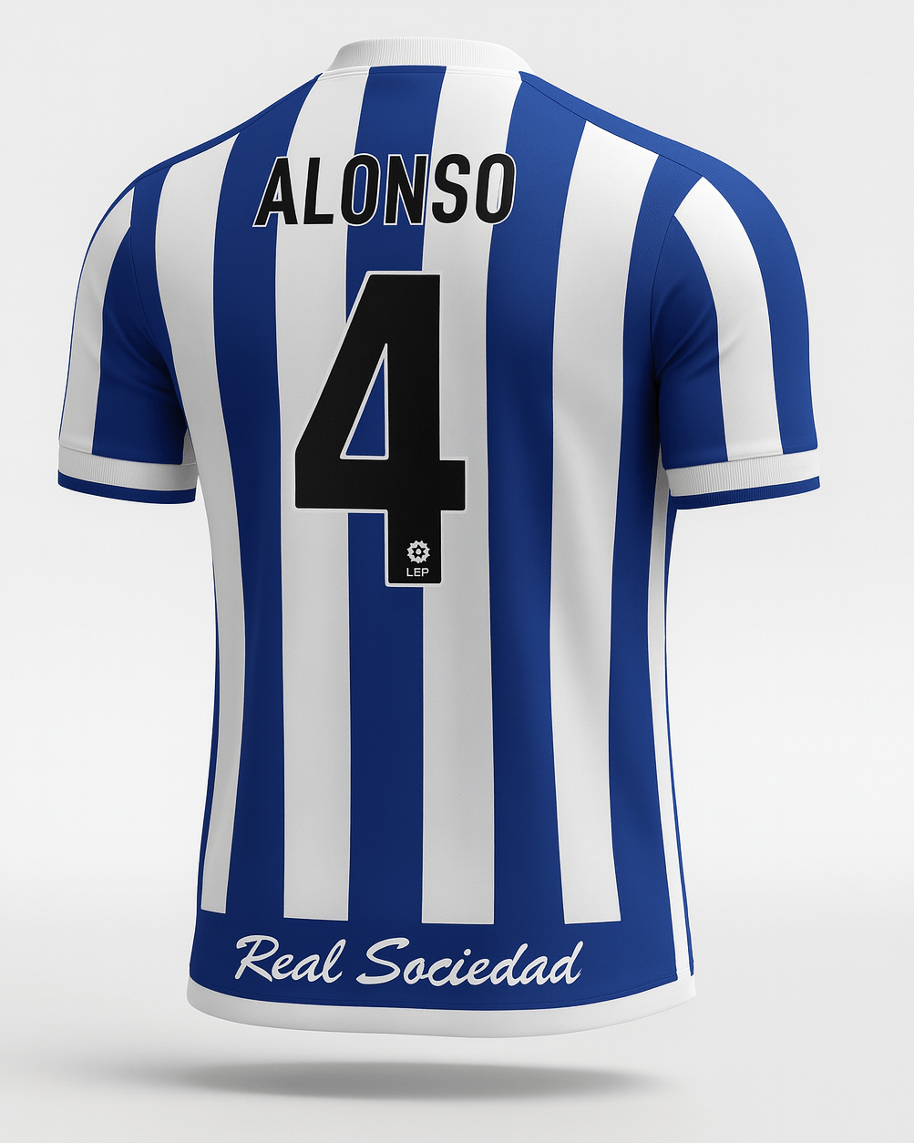 2002–03 Real Sociedad Home Alonso #4 (Feels Like New) - Size L