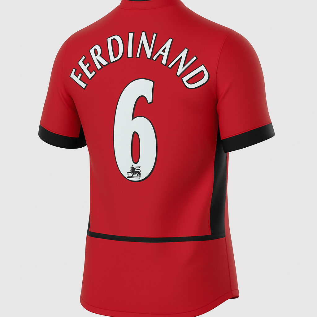 2002–04 Manchester United Home Ferdinand #6 (Feels Like New) - Size XXL