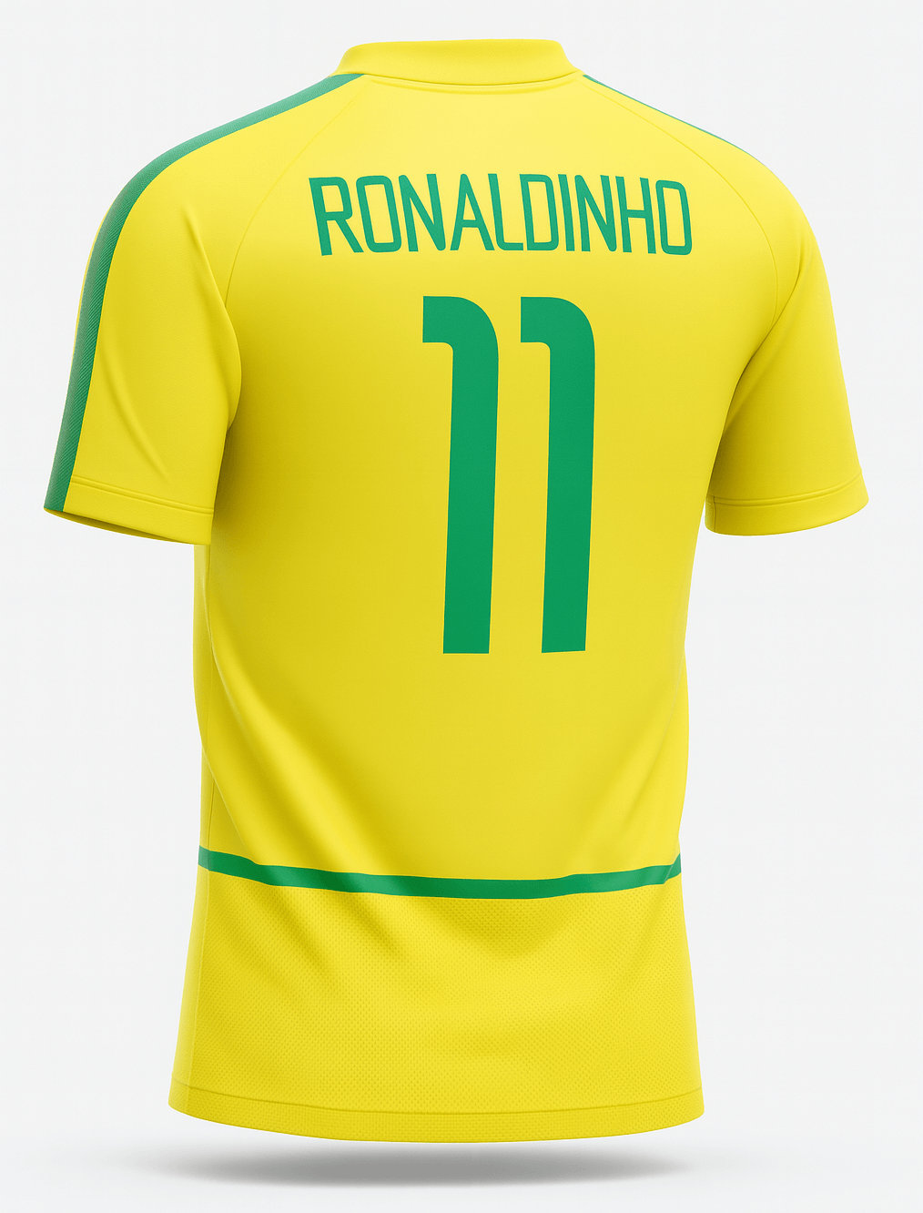 2002 Brazil Home Ronaldinho #11 (Feels Like New) - Size M