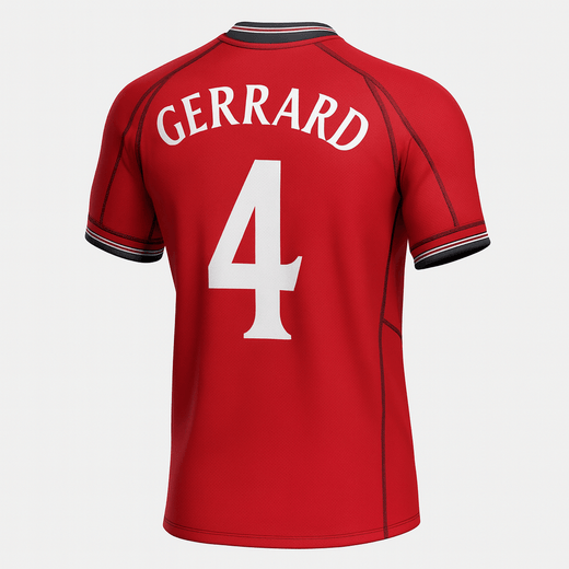 2002 England Away Gerrard #4 (Feels Like New) - Size XXL