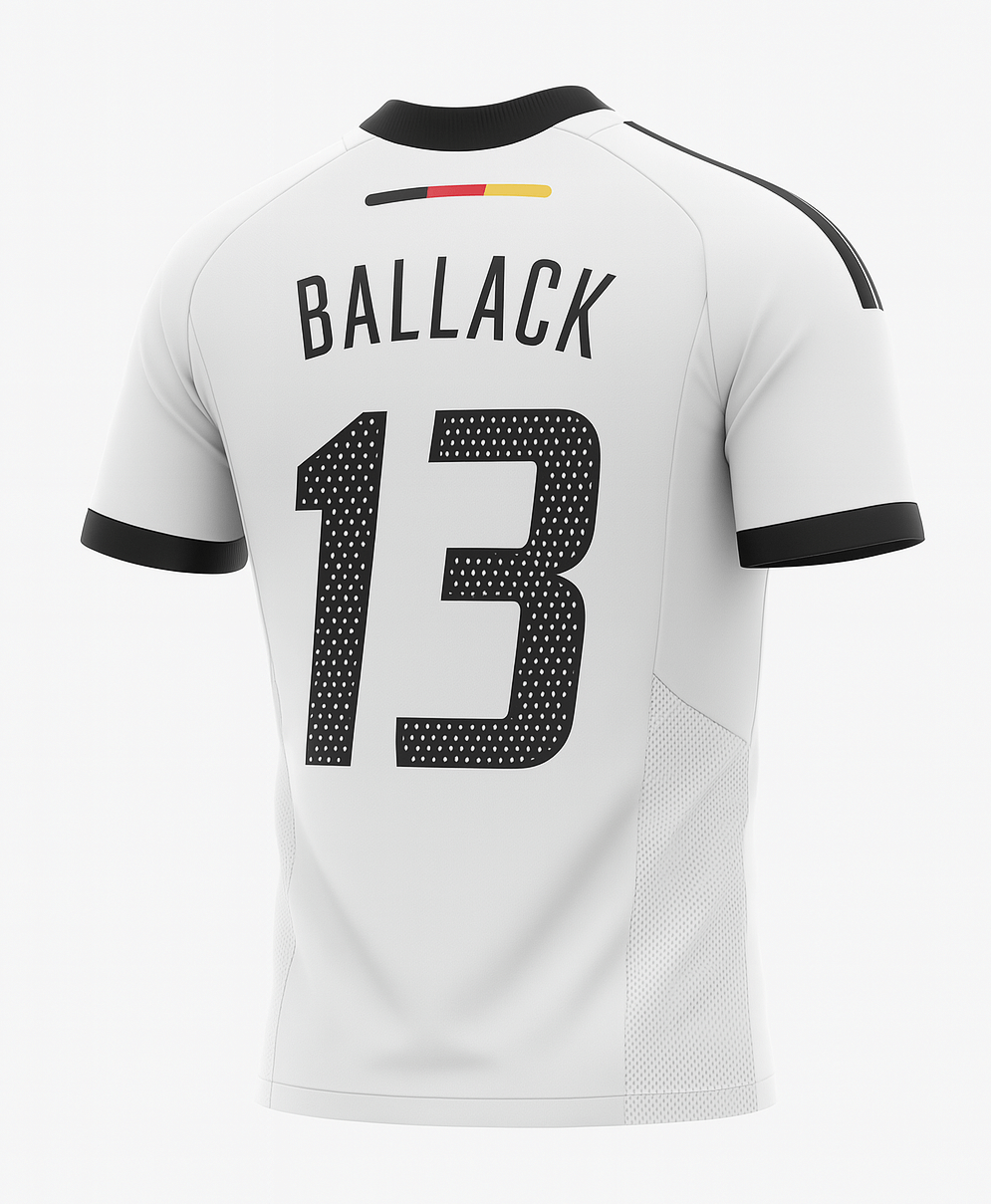 2002 Germany Home Ballack #13 (Feels Like New) - Size S