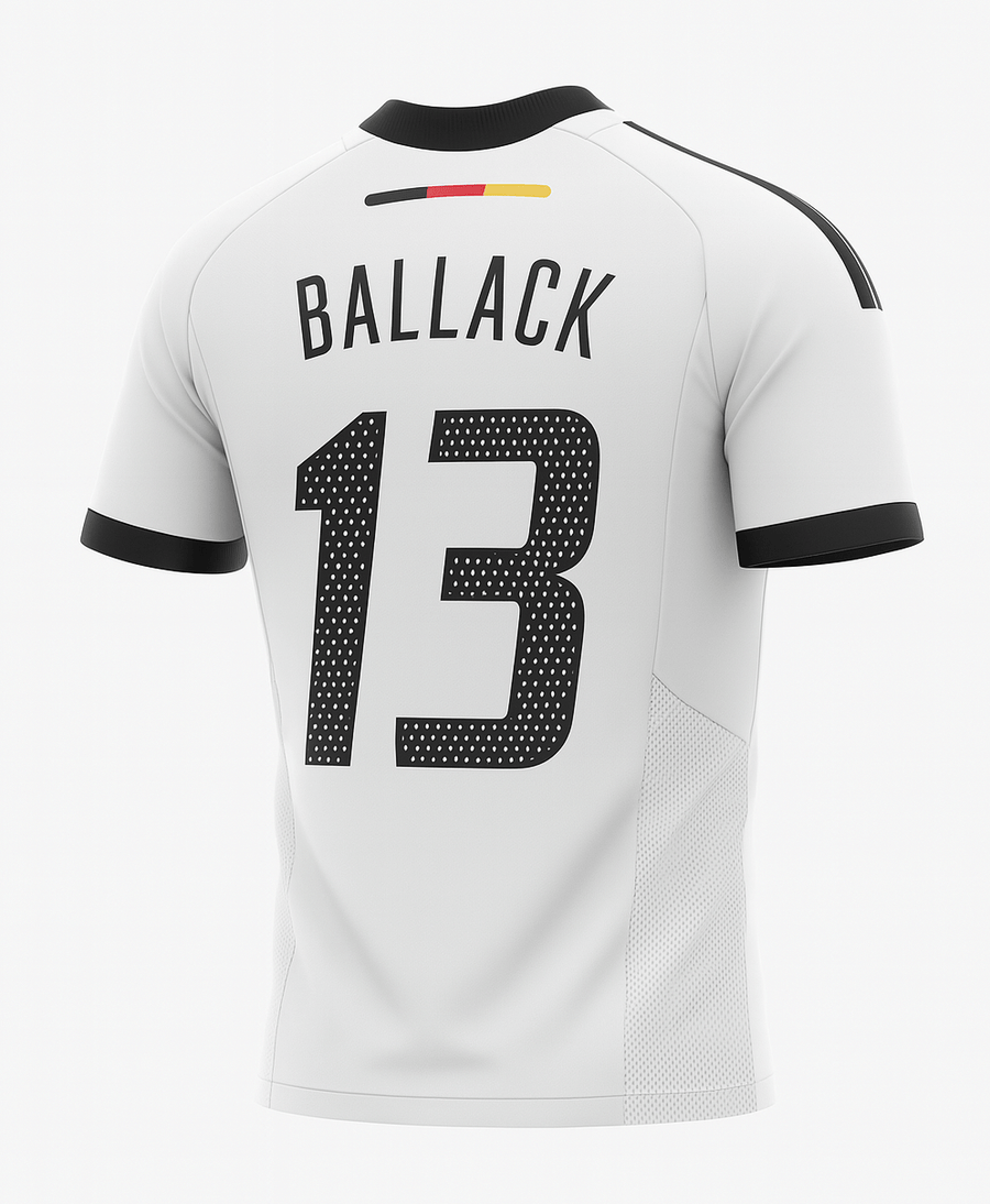 2002 Germany Home Ballack #13 (Feels Like New) - Size L - image 1