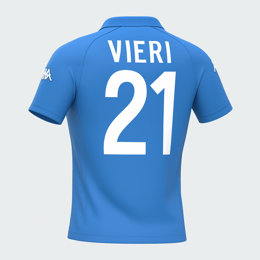 2002 Italy Home Vieri #21 (Feels Like New) - Size S