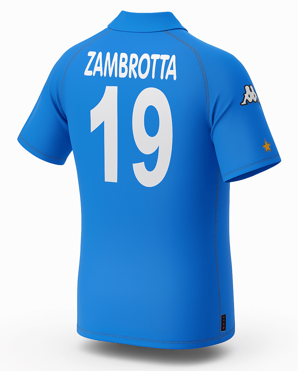 2002 Italy Home Zambrotta #19 (Feels Like New) - Size XS