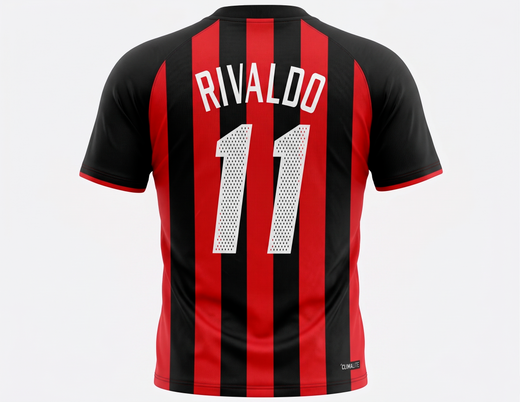2002–03 AC Milan Home Rivaldo #11 (Feels Like New) - Size M