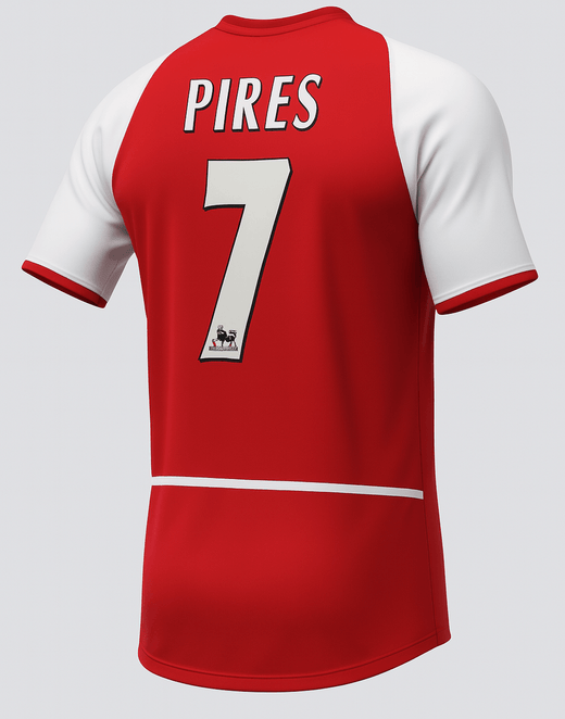 2003–04 Arsenal Home Pires #7 (Feels Like New) - Size S