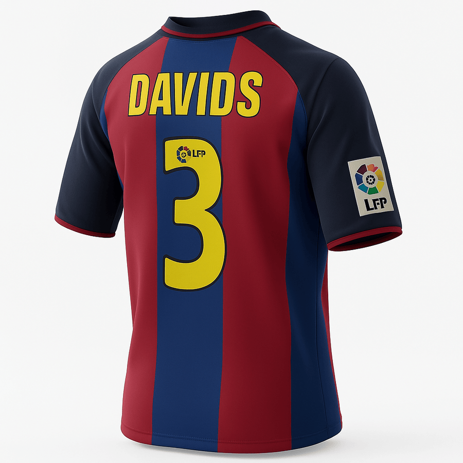 2003–04 Barcelona Home Davids #3 (Feels Like New) - Size XS - image 1