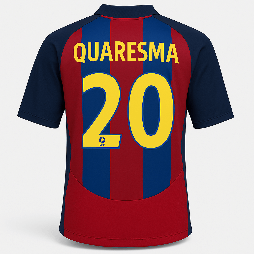 2003–04 Barcelona Home Quaresma #20 (Feels Like New) - Size L