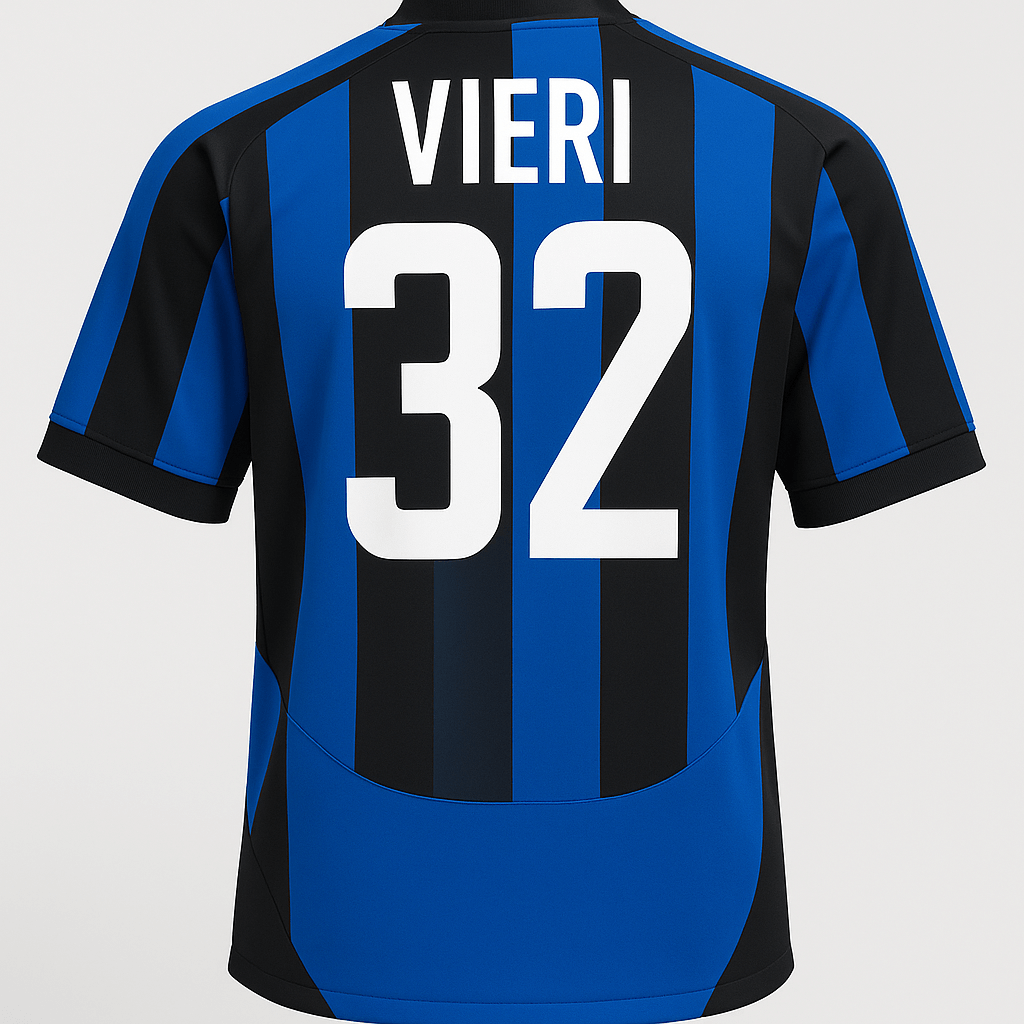 2003–04 Inter Milan Home Vieri #32 (Feels Like New) - Size L