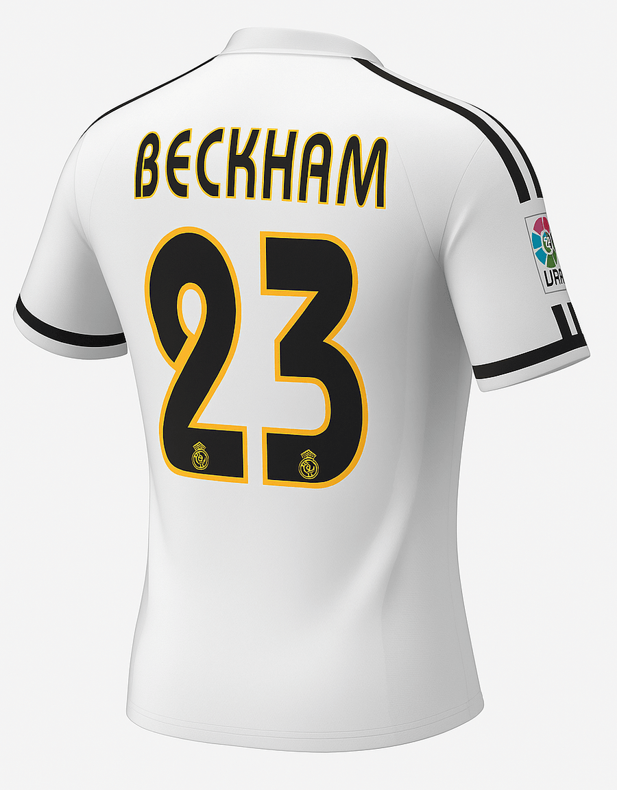 2003–04 Real Madrid Home Beckham #23 (Feels Like New) - Size XS - image 1